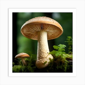 Mushroom Stock Videos & Royalty-Free Footage 1 Art Print