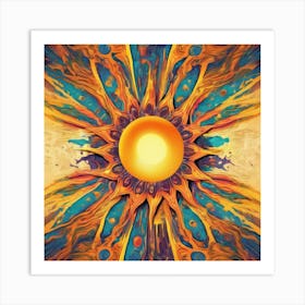 An Abstract Sun One Art 9 Art Print