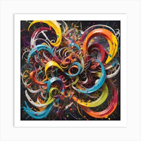 Synthesis Of Chaos And Madness 8 Art Print