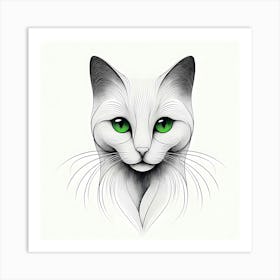 Creative Feline Cat Artwork 115 Art Print