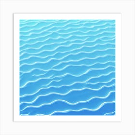 Wavy Sea Surface Art Print