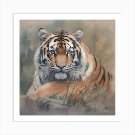 Charming Tiger Art Print