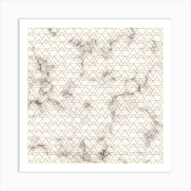 Gold Marble Pattern Art Print