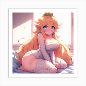 Healthy round Peach Art Print