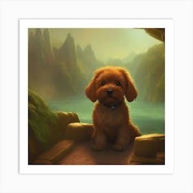 Mountain View Paws Art Print