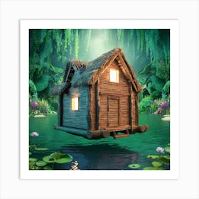 House On A Lake 7 Art Print