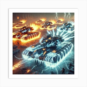 Elemental Convergence Tanks Converted Art Print