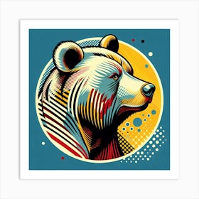 Bear Head Art Print