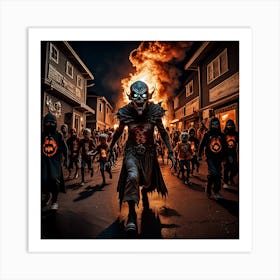 The streets of sorrow Art Print