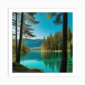 Lake In The Mountains 22 Art Print