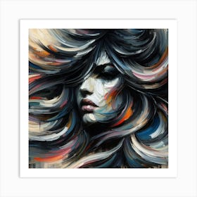 Abstract Of A Woman Art Print