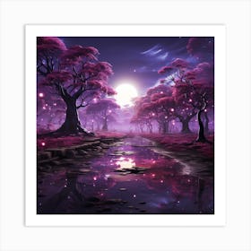 Purple Forest Art Print