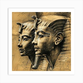 Egyptian Kings Pharaos Art Print