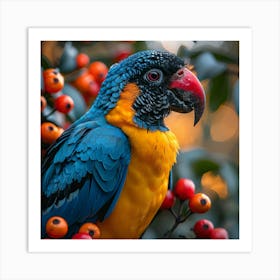 Colorful Parrot 37 Art Print