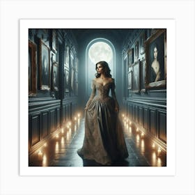 The Woman In The Hall 3 Art Print