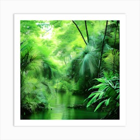 Jungle Landscape Art Print