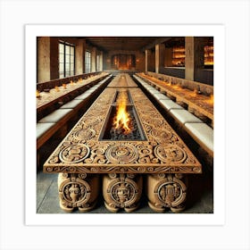 Sovereign Flame Restaurant Seating Art Print