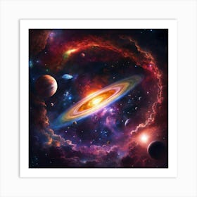 Galaxy In Space Art Print