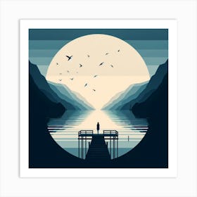 The Big Moon Art Print