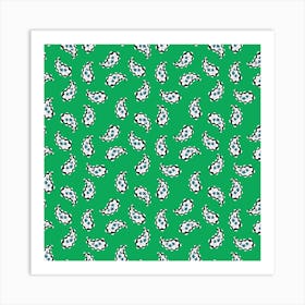 Leafy Whirls1 Art Print