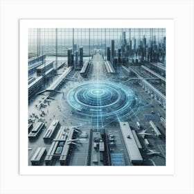 Futuristic Airport 2 Art Print