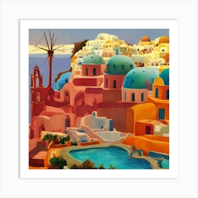 Greek Landscape Art Print