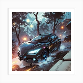 Futuristic Car Art Print