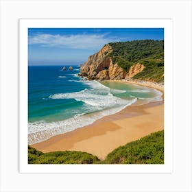 Beach In Portugal 2 Art Print