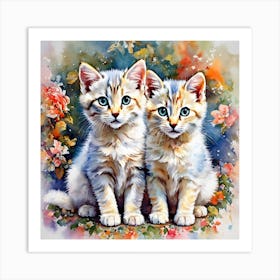 Adorable Kittens Art Print