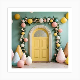 Pastel Balloons Art Print