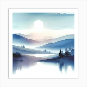 Landscape Painting 50 Art Print