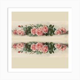 Pink Roses 1 Art Print