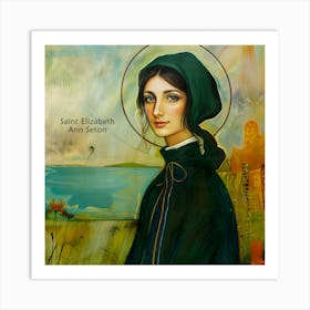 St Elizabeth Ann Seton American Christian Catholic Saint Art Print