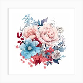 Floral Bouquet 11 Art Print