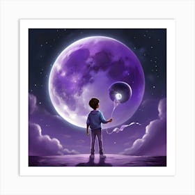 Moon In The Sky Art Print