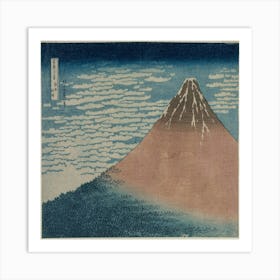 South Wind, Clear Sky, From The Series Thirty Six Views Of Mount Fuji (Early 1830s) Art Print