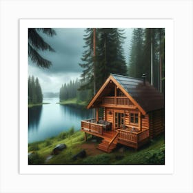 Cabin In The Woods 3 Art Print