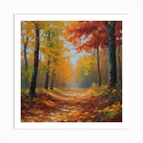 Autumn Path Art Print