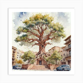 Olive Tree Art Print