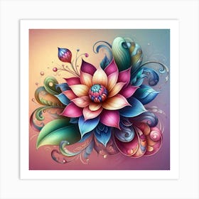 Lotus Flower 5 Art Print