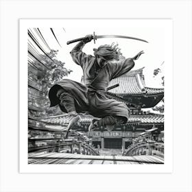 Samurai Art 95 Art Print