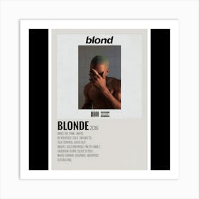 Blonde – Frank Ocean (2016) Art Print