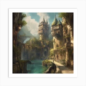 Fantasy Castle 52 Art Print