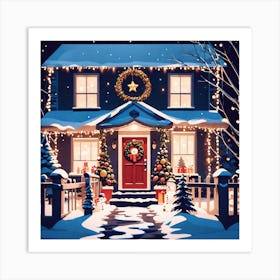 Christmas House 116 Art Print