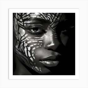 Black & White Portrait 1 Art Print