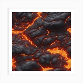 Lava texture 8 Art Print