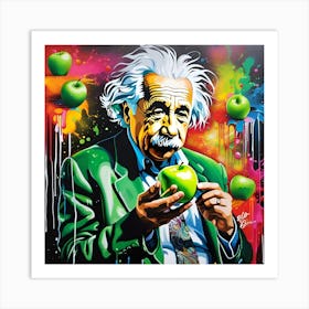 Albert Einstein 3 Art Print