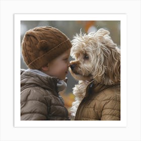 Boy And His Dog Art Print