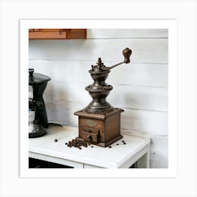 Coffee House Coffee Grinder Art Print