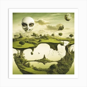 Alien Landscape Art Print